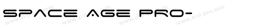 Space Age PRO字体转换